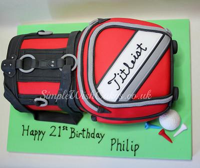 Golf Bag - Cake by Stef and Carla (Simple Wish Cakes)