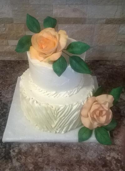 Rustic wedding cake - Cake by Tareli