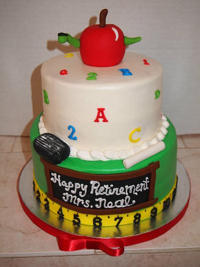 Teacher Retirement Cake - Cake by Christie's Custom Creations(CCC)
