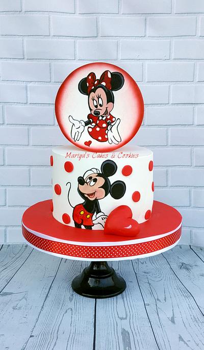 Mickey ❤Minnie - Cake by Mariya's Cakes & Art - Chef Mariya Ozturk
