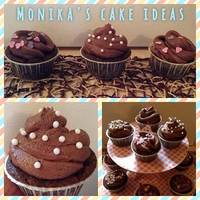 Double chocolate cupcakes - Cake by Monika Farkas