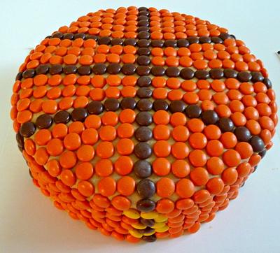 Reese's Pieces Basketball - Cake by Dawn