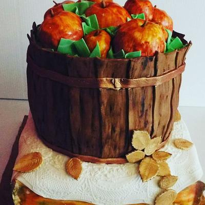 Thanksgiving Apple Basket - Cake by Samantha Dean