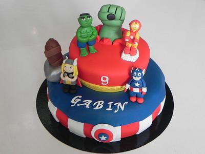 cake avengers - Cake by cendrine