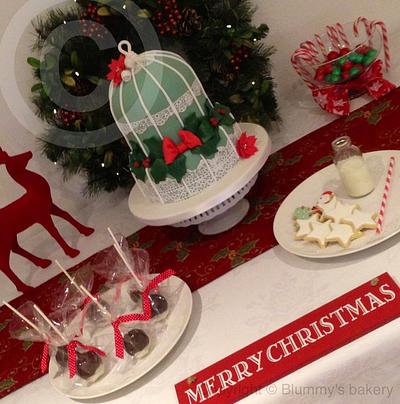 Christmas Birdcage - Cake by blummysbakery