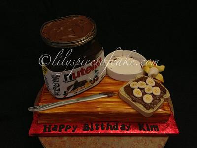 Nutella Jar Cake - Cake by Lily's Piece of Cake, LLC