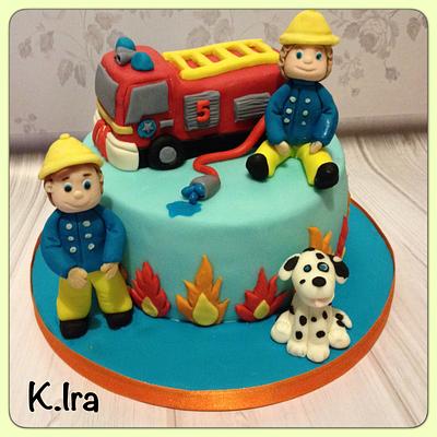 Firemen Sam - Cake by KIra