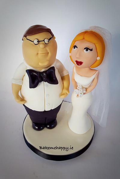 Family guy wedding cake topper - Cake by Elaine Boyle....bakemehappy.ie