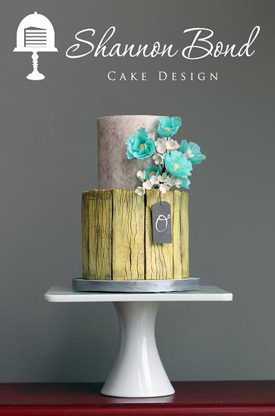 Yellow Barnwood Cake - Cake by Shannon Bond Cake Design