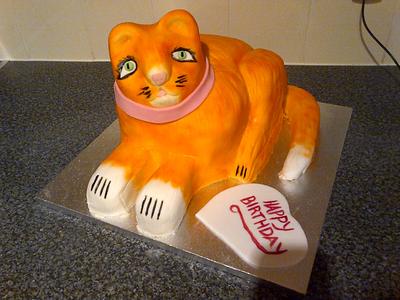 cat cake - Cake by helenlouise