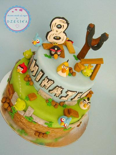 Angry birds cake - Cake by Dzesikine figurice i torte