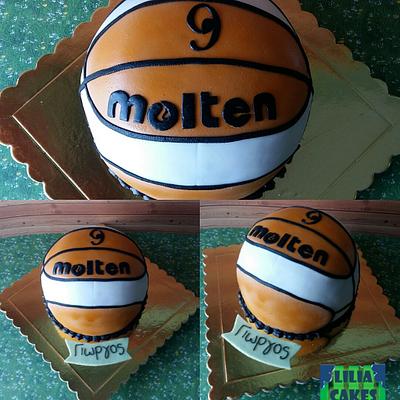 Basketball Cake - Cake by LiliaCakes