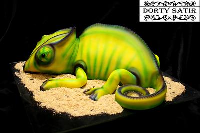 chameleon cake - Cake by Cakes by Satir