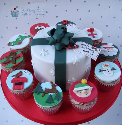 Christmas Themed Birthday Cake - Cake by Amanda’s Little Cake Boutique