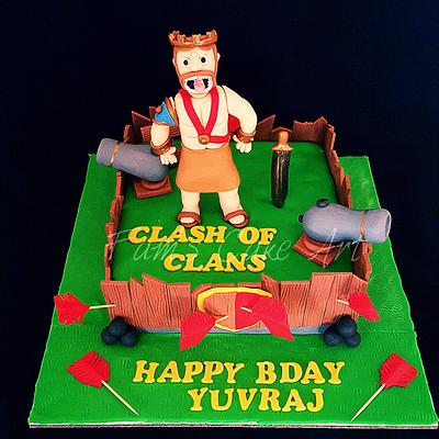 Clash of Clans - Cake by Famitha Yusuff