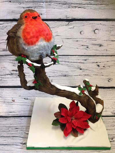 Winter Robin - Cake by Blossom Dream Cakes - Angela Morris