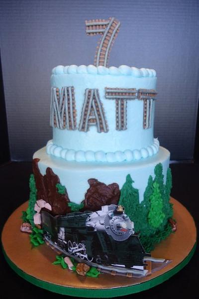 Matt's Horseshoe Bend train - Cake by GranDo