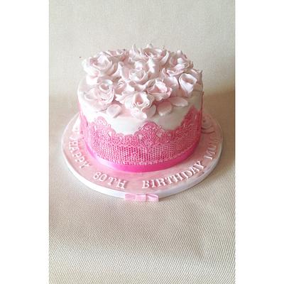 80th birthday cake! - Cake by Beth Evans
