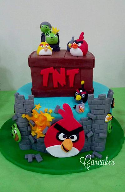 Angry birds - Cake by Carcakes
