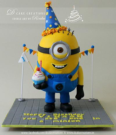 Standing Minion Cake - Cake by D Cake Creations®