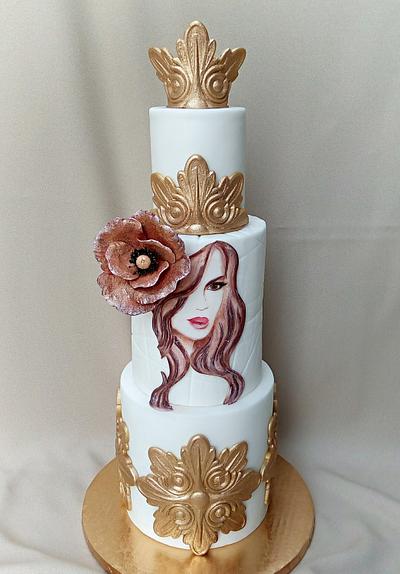Brown-gold beauty - Cake by Mischell