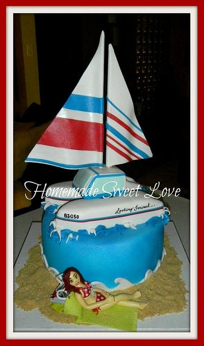 Catamaran  - Cake by  Brenda Lee Rivera 