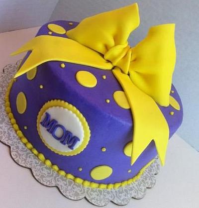 Purple and Yellow Birthday cake - Cake by Christie's Custom Creations(CCC)