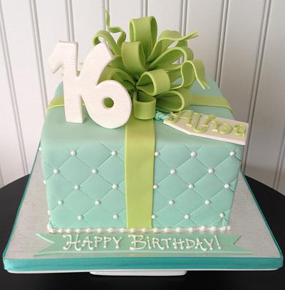 Sweet Sixteen Gift Box Cake - Cake by Bianca