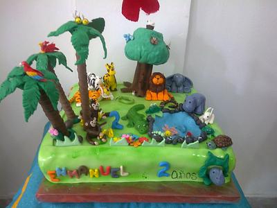 Jungle Cake - Cake by Arte Pastel Repostería y Pastelería