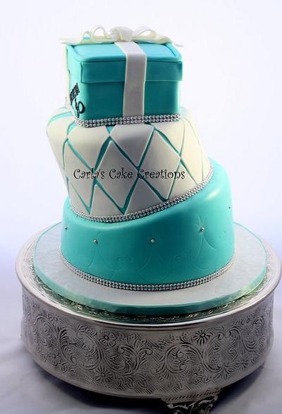 Tiffany Inspired Cake - Cake by Carla