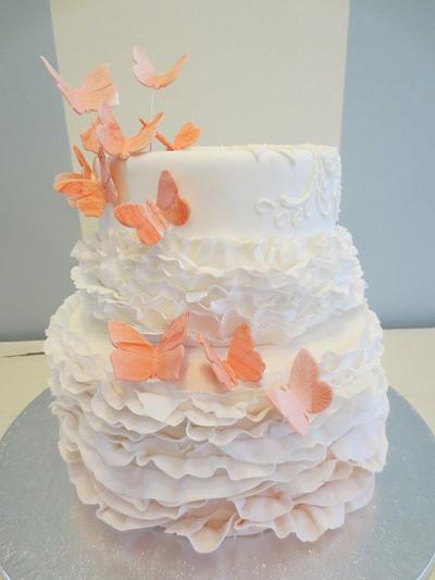 Frills and butterflies - Cake by SweetMamaMilano