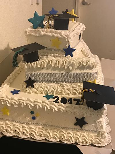 Square Graduation - Cake by Toria Rea