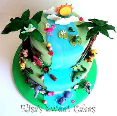 Jungle Cake - Cake by Elisa's Sweet Cakes