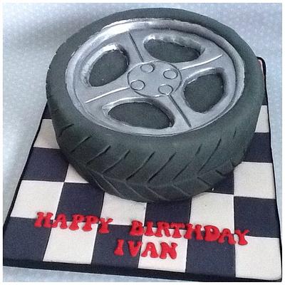 18th Birthday Tyre Cake - Cake by K Cakes