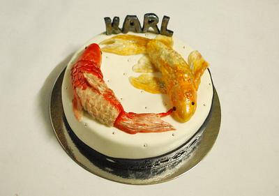 Koi Fish Cake - Cake by Larisse Espinueva