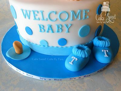 baby boy theme  - Cake by Cake Sweet Cake By Tara