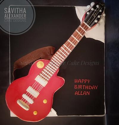 Guitar cake  - Cake by Savitha Alexander