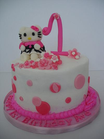 Hello Kitty smash cake - Cake by jenmac75