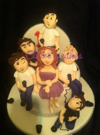 One direction cake with birthday girl !  - Cake by Claire