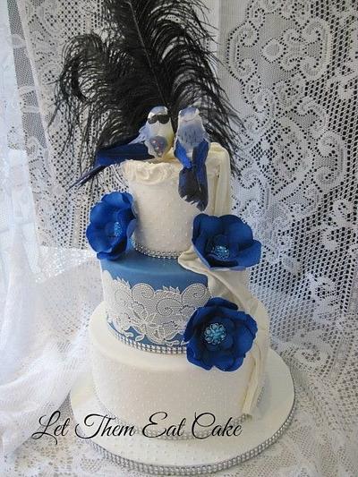 blue lace cake - Cake by Claire North