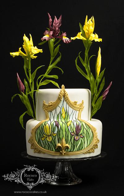 Iris Stained Glass Cake - Cake by Rococo Cakes