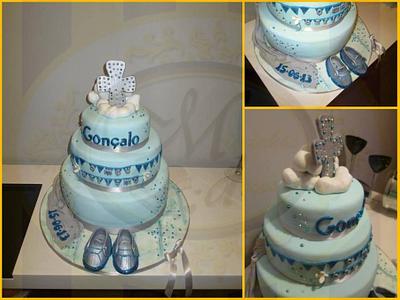 Gonçalo's Christening Cake - Cake by Miminhos Doces