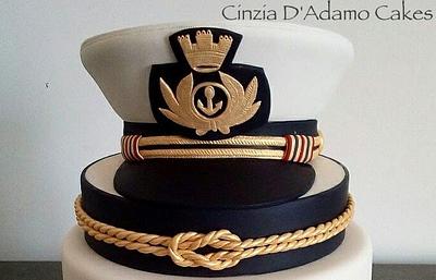 Navy Hat!! - Cake by D'Adamo Cinzia