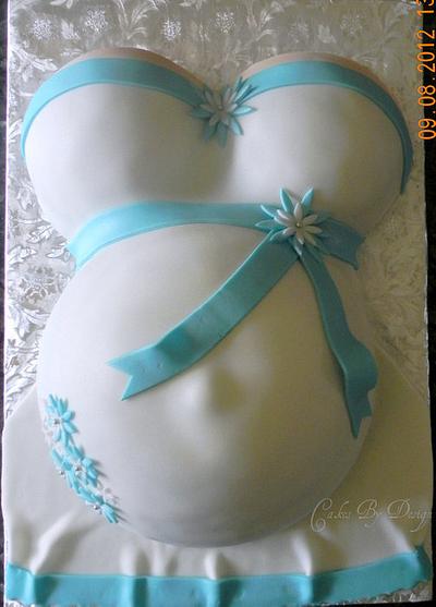 Pregnant Belly Cake - Cake by Renacakes