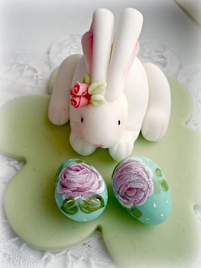 Easter Bunny topper - Cake by artetdelicesbym