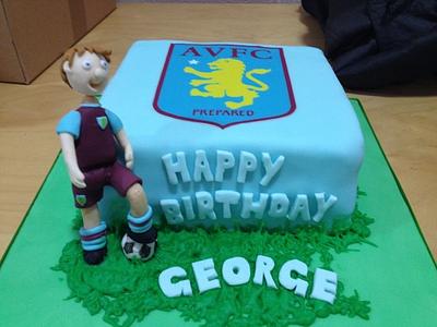 Football cake - Cake by Kathryn Clarke