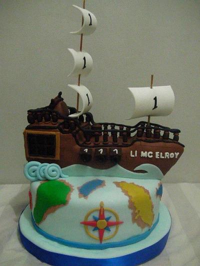 pirate ship cake - Cake by Francesca's Smiles
