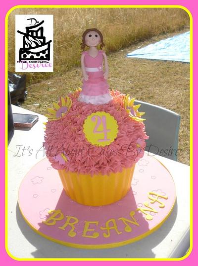 Princess Giant Cupcake - Cake by Desiree