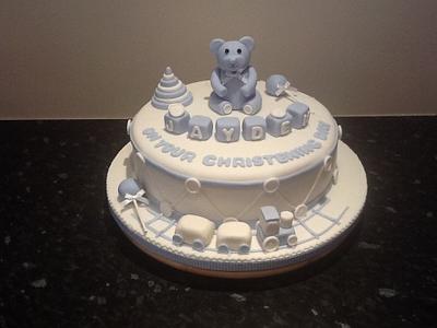 christening cake drum - Cake by cupcakecarousel