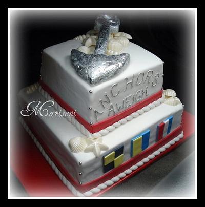 Nautical Themed Retirement Party - Cake by Slice of Sweet Art